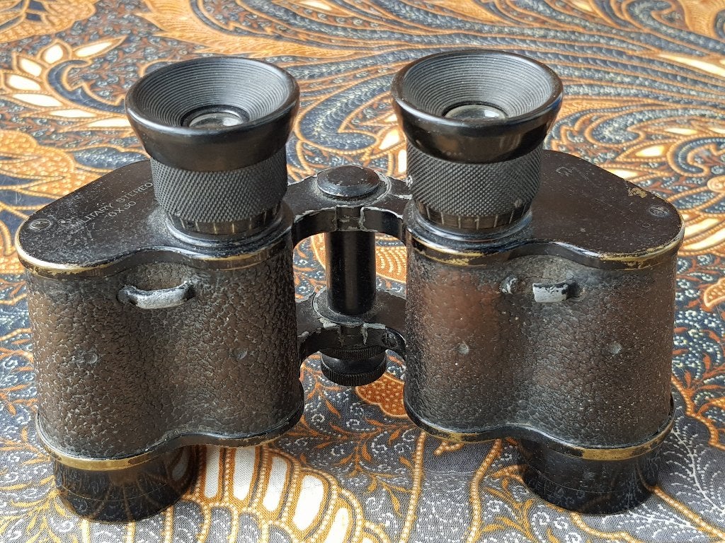 Mooie originele antieke militaria verrekijker uit Amerika., Ophalen of Verzenden
