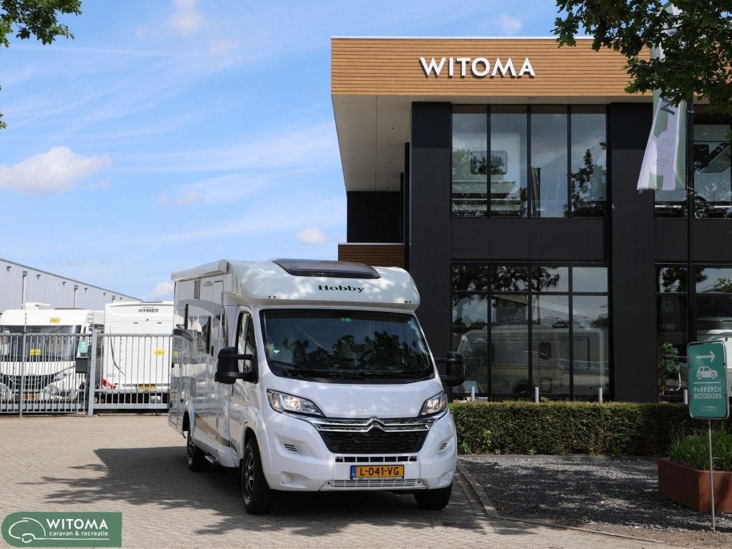 Hobby Optima Ontour V65 GE, Koelkast, Standaard zit, Luifel, Hobby