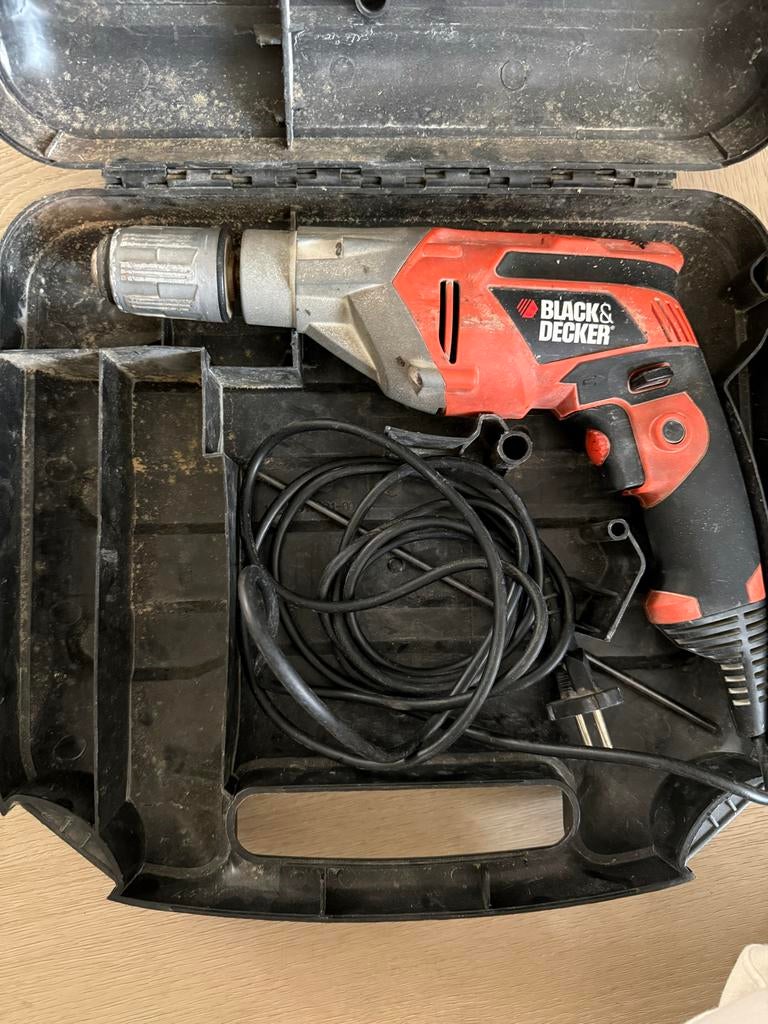 Black & Decker Klopboormachine - Krachtig en Betrouwbaar, Boormachine, Gebruikt, Ophalen of Verzenden, Klopboormechanisme