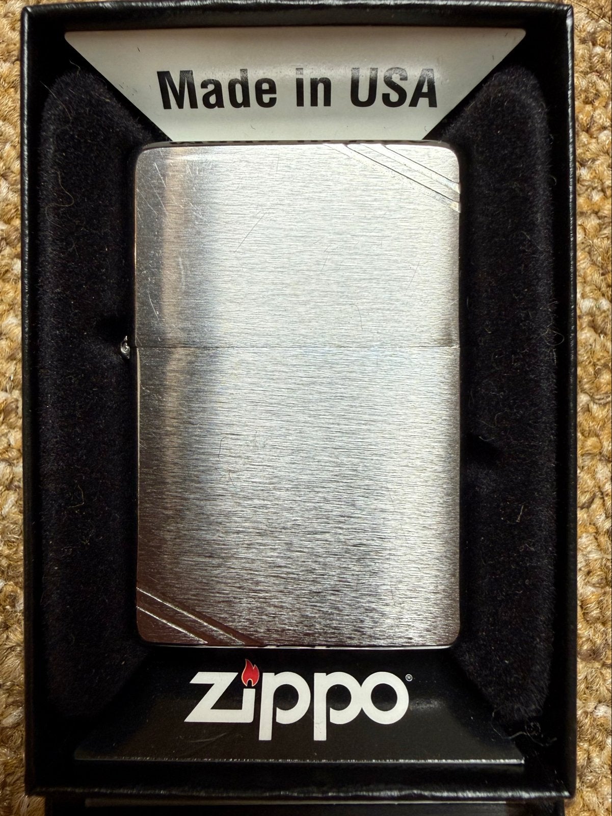 Zippo Aansteker - Made in USA - Zo goed als nieuw, Ophalen of Verzenden, Zo goed als nieuw, Aansteker