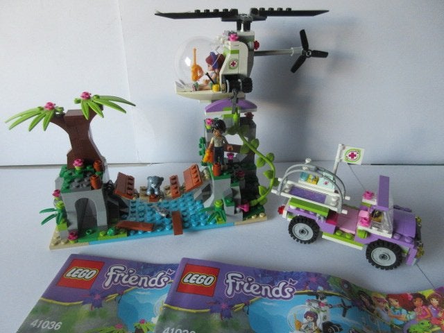 41036 Friends, Jungle brug reddingsactie., Lego, Friends, Ophalen of Verzenden, Complete set