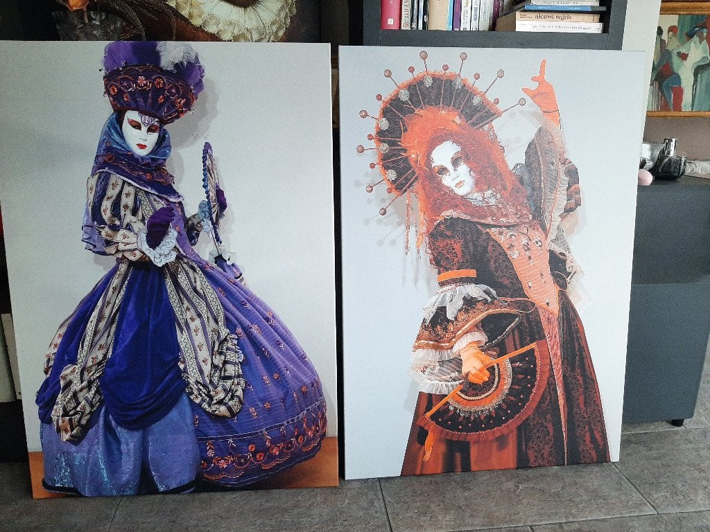 Prachtige canvas schilderijen 2 st., Ophalen of Verzenden, Schilderij