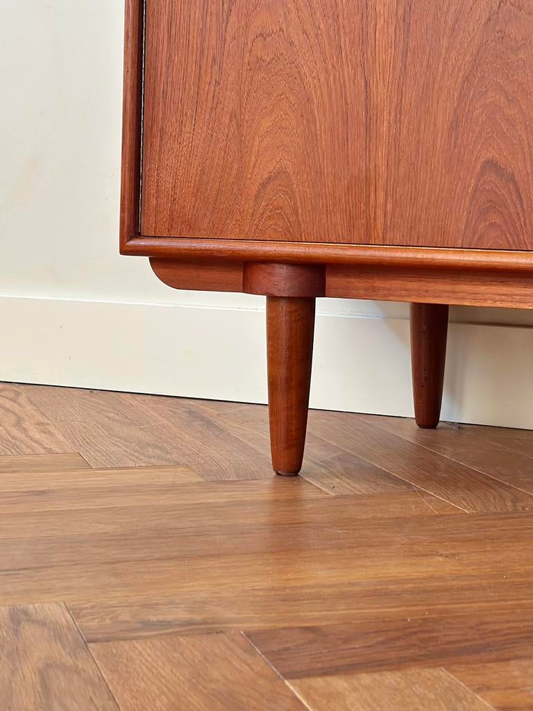 Vintage wandkast design teak hout jaren 50/60/70, Ophalen, Gebruikt, 100 tot 150 cm, Teakhout
