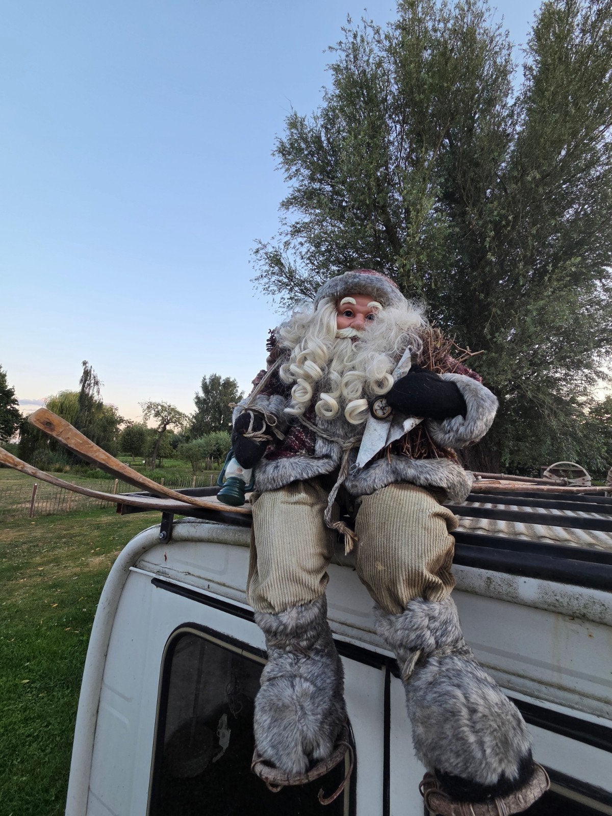 kerstman vintage, landelijk,  brocante, Ophalen of Verzenden