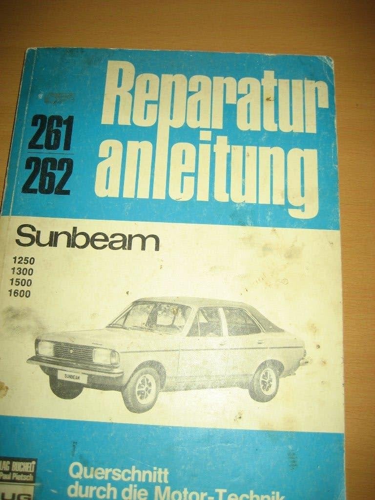 Sunbeam 1250 1300 1500 1600 Reparaturanleitung Handboek, Ophalen, Gelezen
