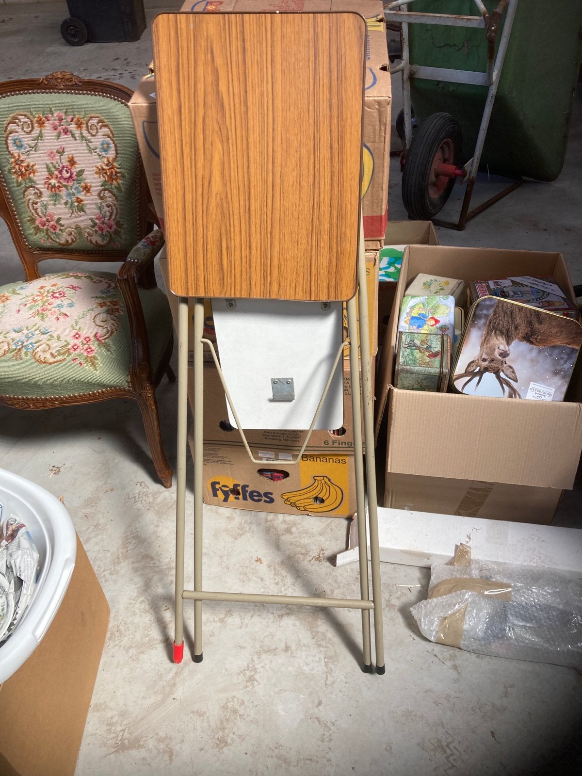 Dia projector tafel, Ophalen, Gebruikt, Bruin, Hout