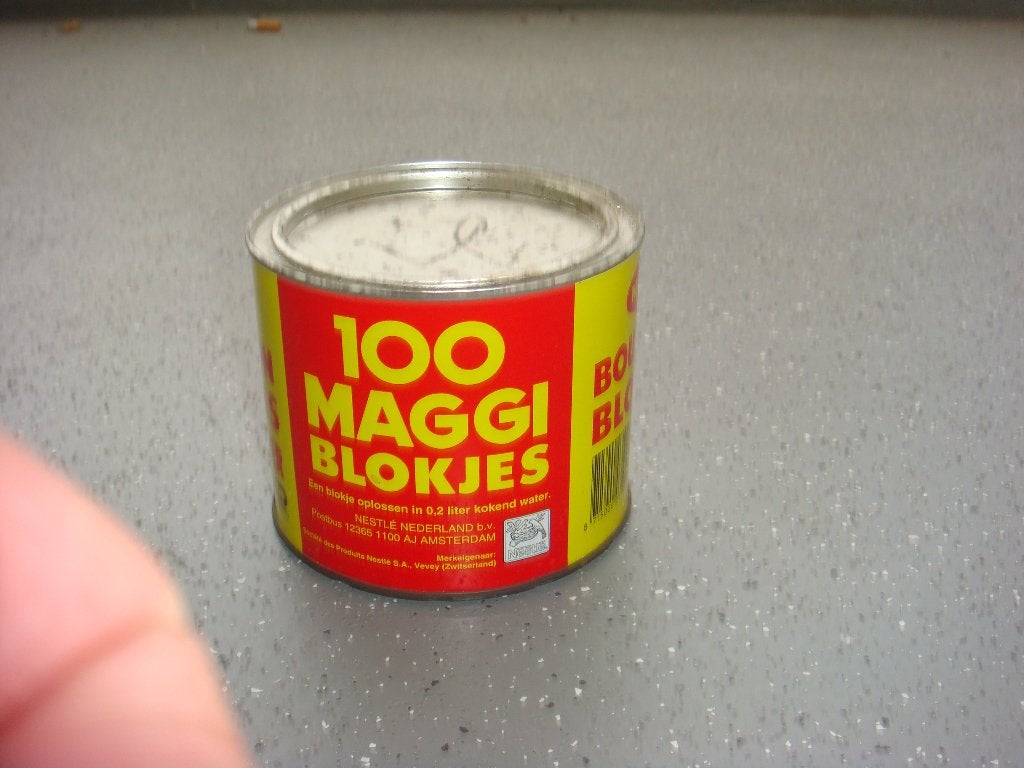blik Maggi bouilonblokjes, Ophalen of Verzenden, Gebruikt, Overige, Overige merken