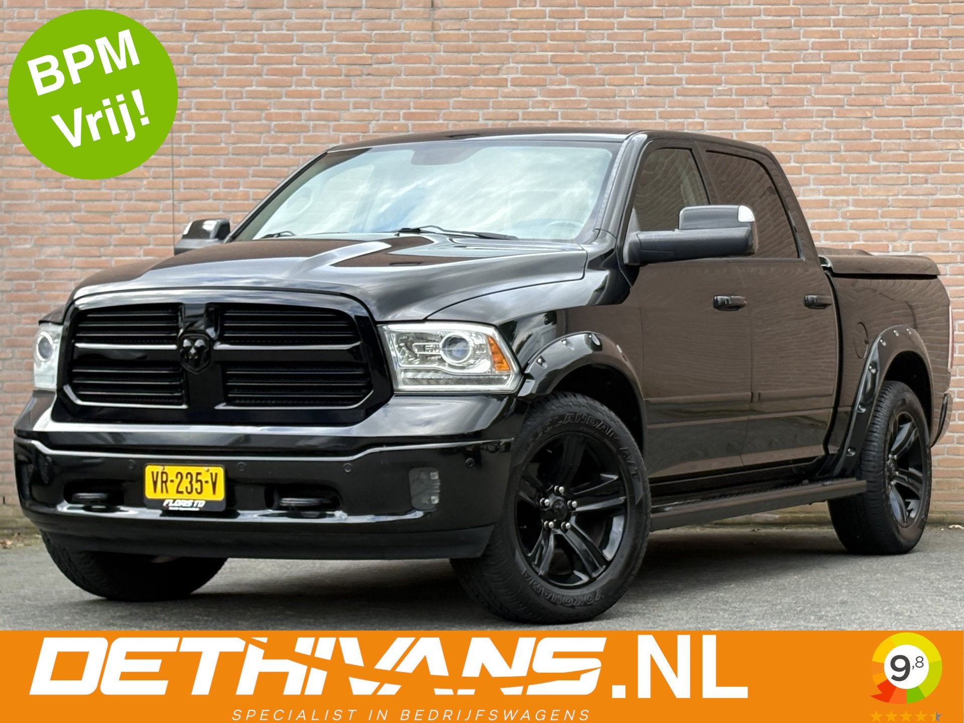 Dodge Ram 1500 3.0TD V6 Crew Cab 5'7 / Zeer netjes / Euro6, Auto's, Automaat, Achterwielaandrijving, Gebruikt, Zwart