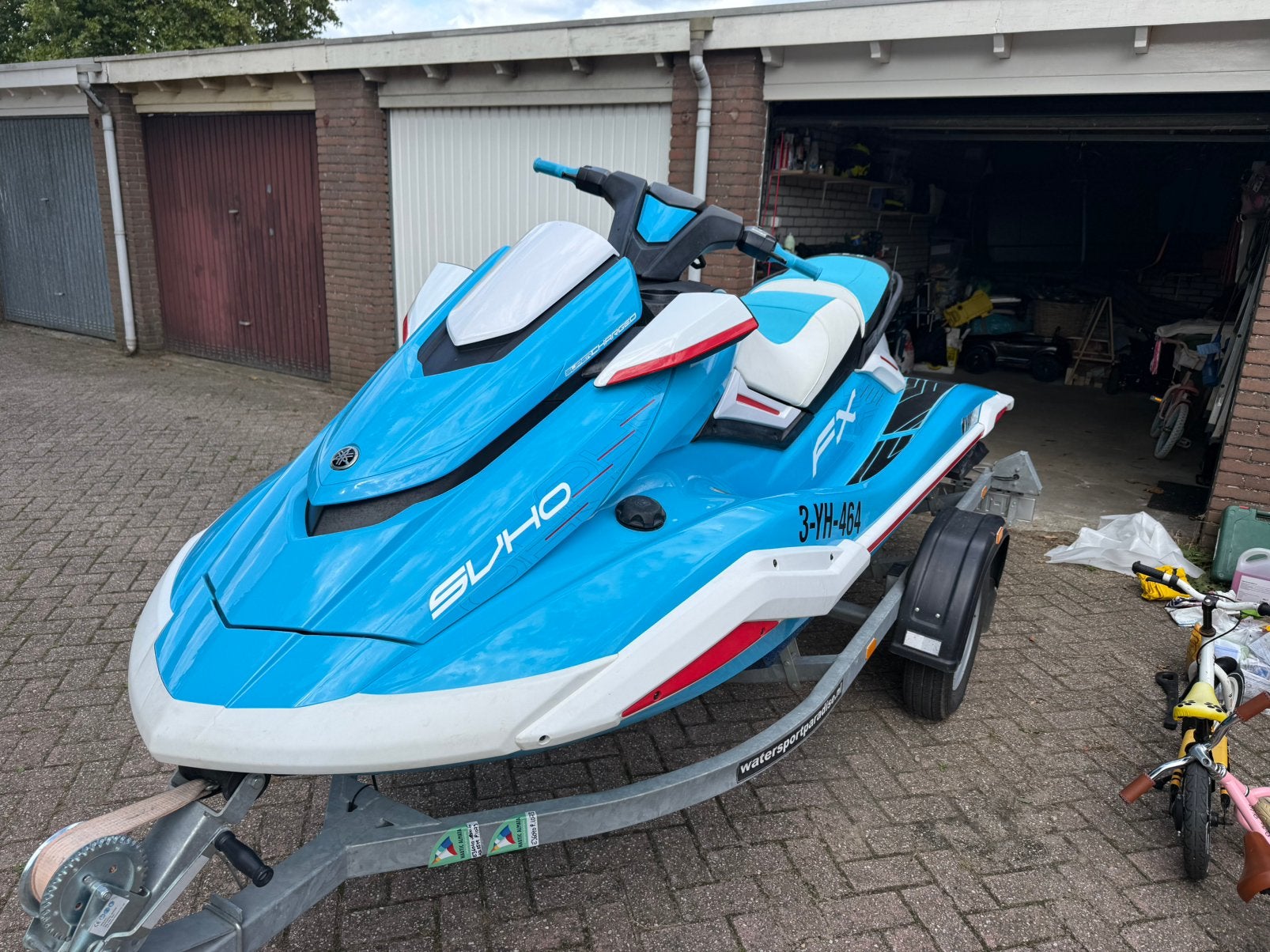 Yamaha Waverunner FX SVHO 300PK 2024 (38uur) + Trailer, Ophalen, Zo goed als nieuw, Benzine, 200 pk of meer