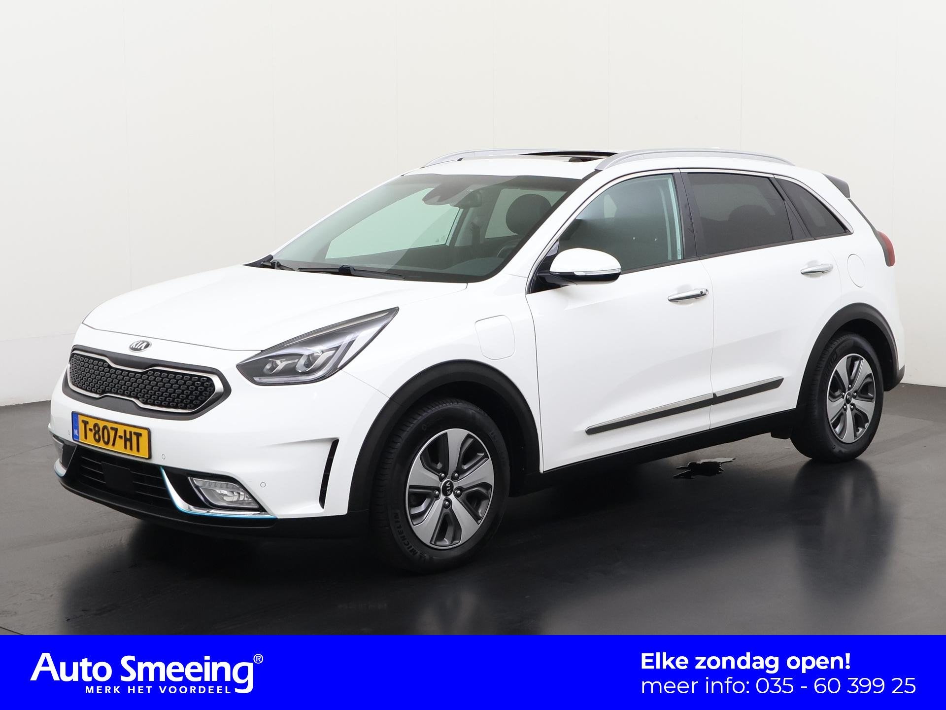 Kia Niro 1.6 GDi PHEV Plug-in DynamicLine | Schuifdak | Came, Auto's, Gebruikt, Leder en Stof, Plug-in hybride, SUV of Terreinwagen