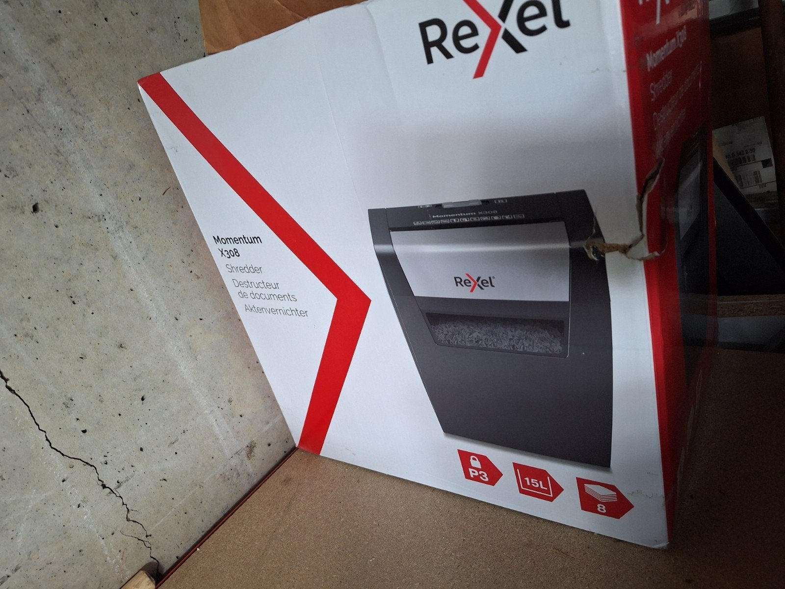 Rexel Momentum X308 papiervernietiger, Ophalen of Verzenden