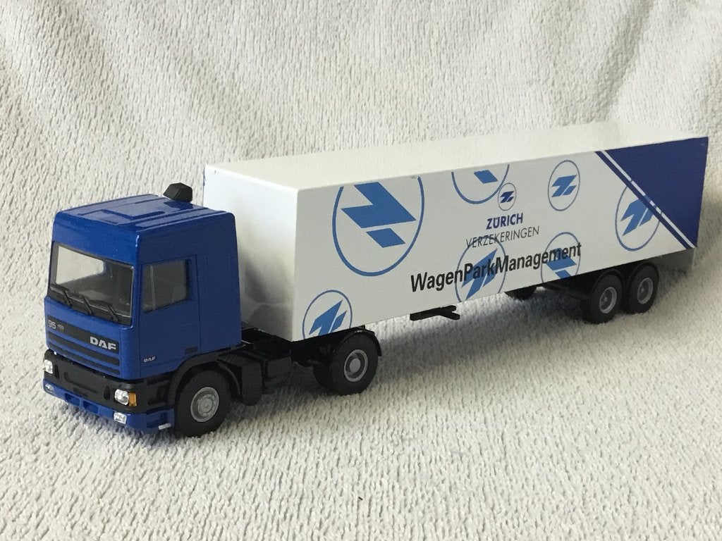 DAF95 Space Cab vrachtwagen met trailer, Ophalen of Verzenden, Zo goed als nieuw, Bus of Vrachtwagen, Lion Toys