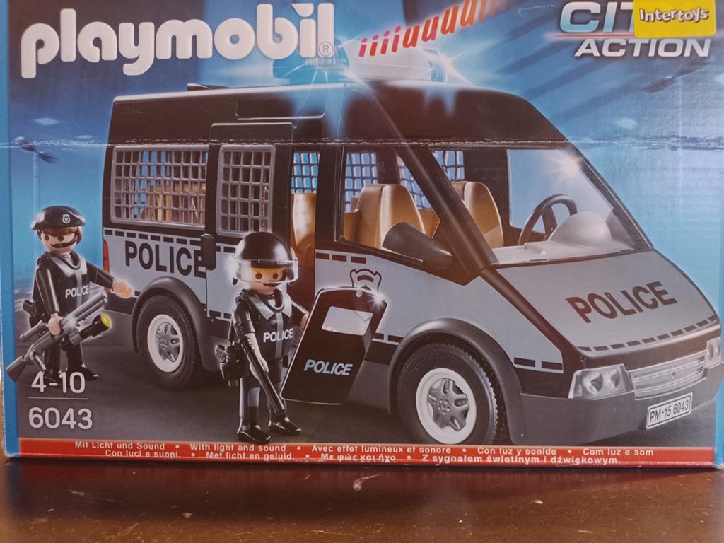 Playmobil Politie SWAT Bus met figuren en accessoires, Ophalen of Verzenden, Gebruikt, Complete set