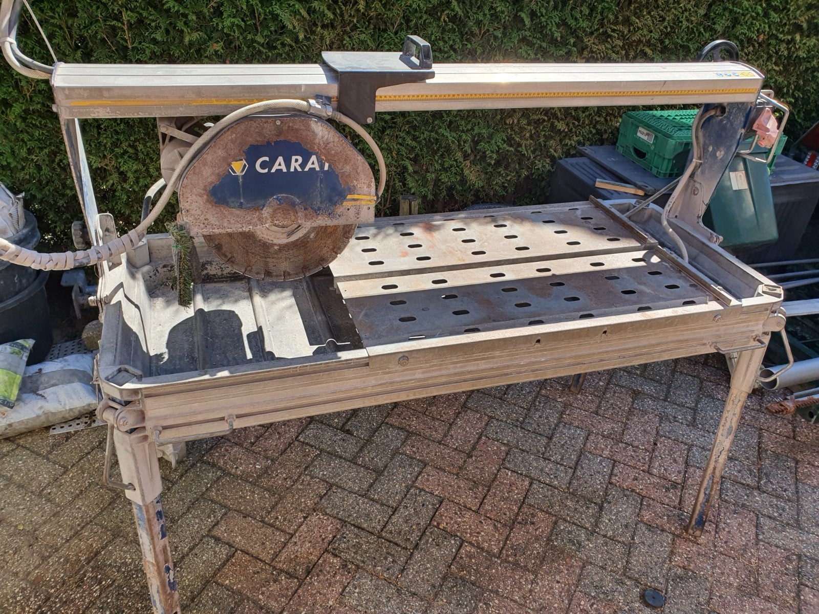 Carat Tegelzaag - Professionele Watergekoelde Zaagtafel, Ophalen, Gebruikt, 70 mm of meer, Overige typen