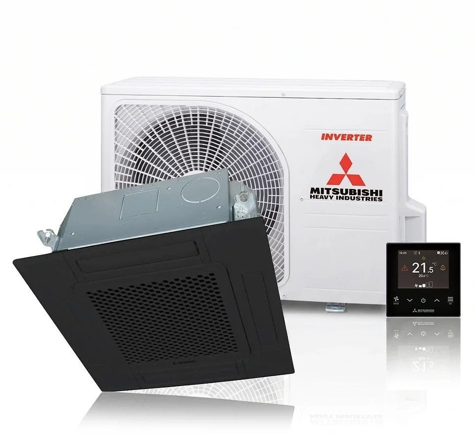 Mitsubishi Cassette Airco 2,5 kW tot 6,0 kW–Wit&Zwart, Witgoed en Apparatuur, Airco's, Koelen en Ontvochtigen, 3 snelheden of meer
