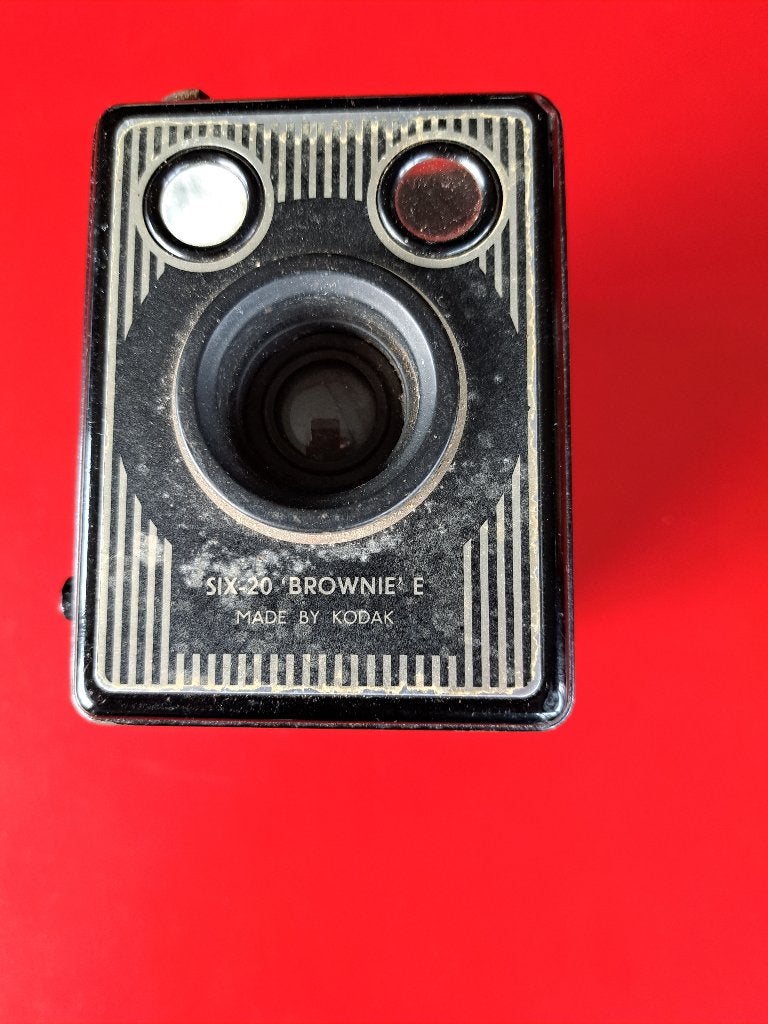 Kodak six 20 "brownie" E - "zeepkistje", Ophalen, Gebruikt, Compact, Kodak