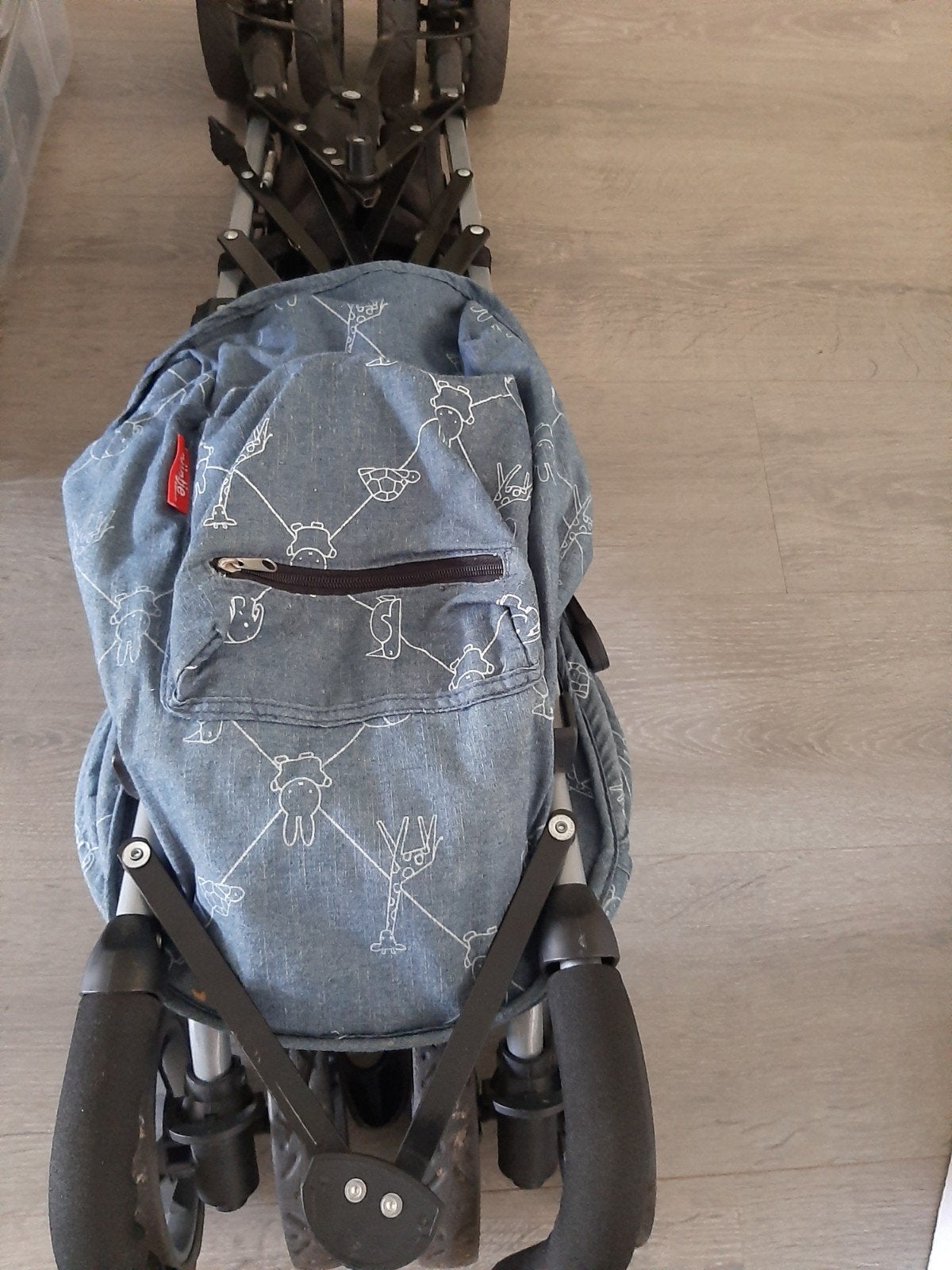 Compacte buggy met dierenprint - ideaal voor reizen, Ophalen of Verzenden, Gebruikt, Overige merken