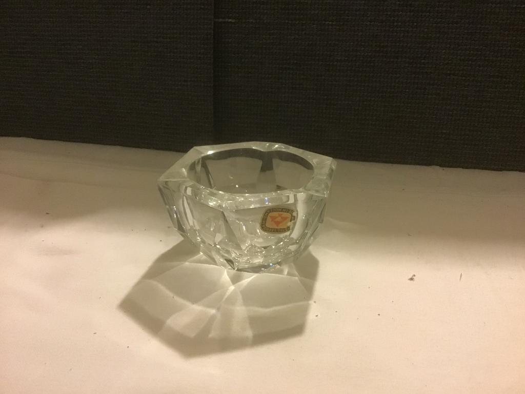 Vintage Leerdam Glas Asbak - Kristal, Ophalen of Verzenden