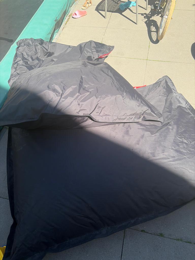 Fatboy Original Zitzak - Antraciet (2 stuks), Huis en Inrichting, Zitzakken, Ophalen, Gebruikt, Grijs, Zitzak