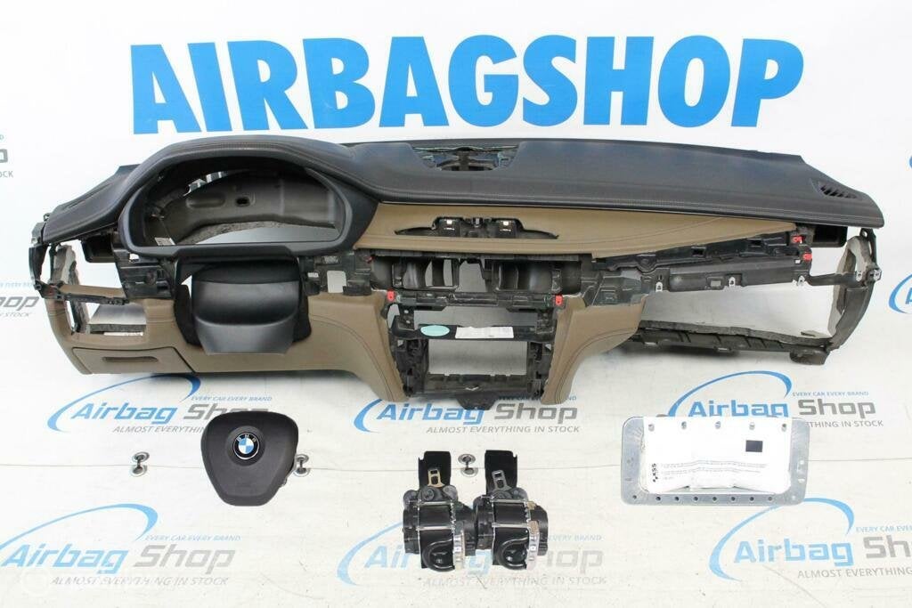 Airbag set Dashboard zwart/bruin HUD met stiksels BMW X5 F15, Auto-onderdelen, Gebruikt, Ophalen of Verzenden
