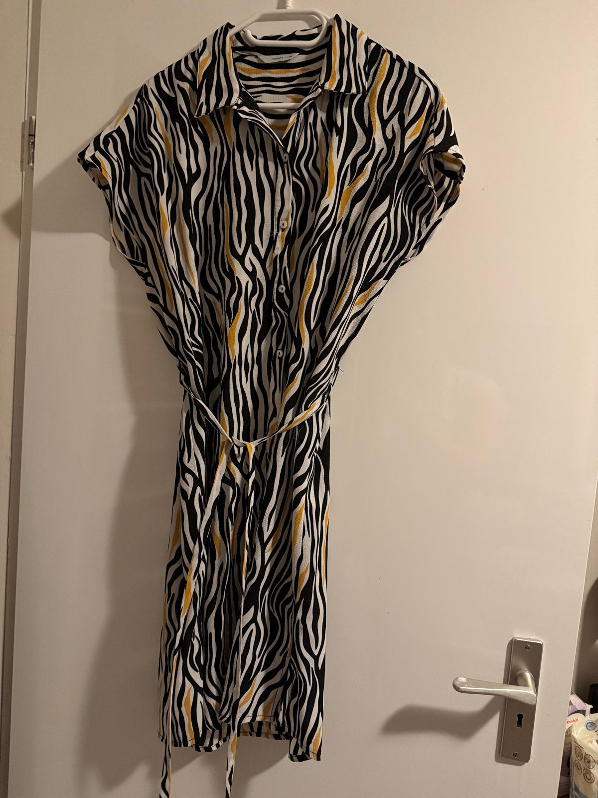 Zomerse jurk met zebraprint - Maat 40, Maat 38/40 (M), Meerkleurig, Ophalen of Verzenden, Knielengte