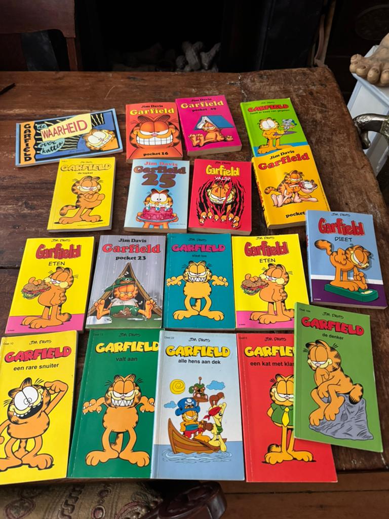 Verzameling vintage Garfield strip boekjes, Meerdere stripboeken, Ophalen of Verzenden, Zo goed als nieuw