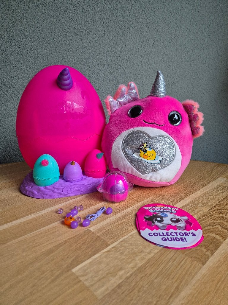 Rainbocorns Eggzania -  Ei met knuffel en verrassingen, Overige merken, Overige karakters, Overige typen, Ophalen of Verzenden