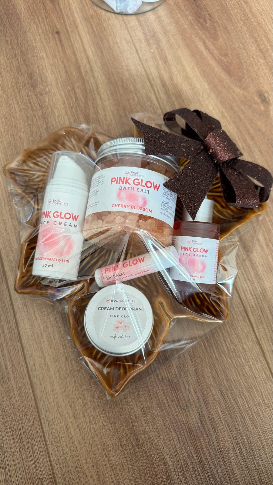 Pink Glow Cadeauset: Gezichtsverzorging & Badproducten, Ophalen of Verzenden, Nieuw, Bad & Douche