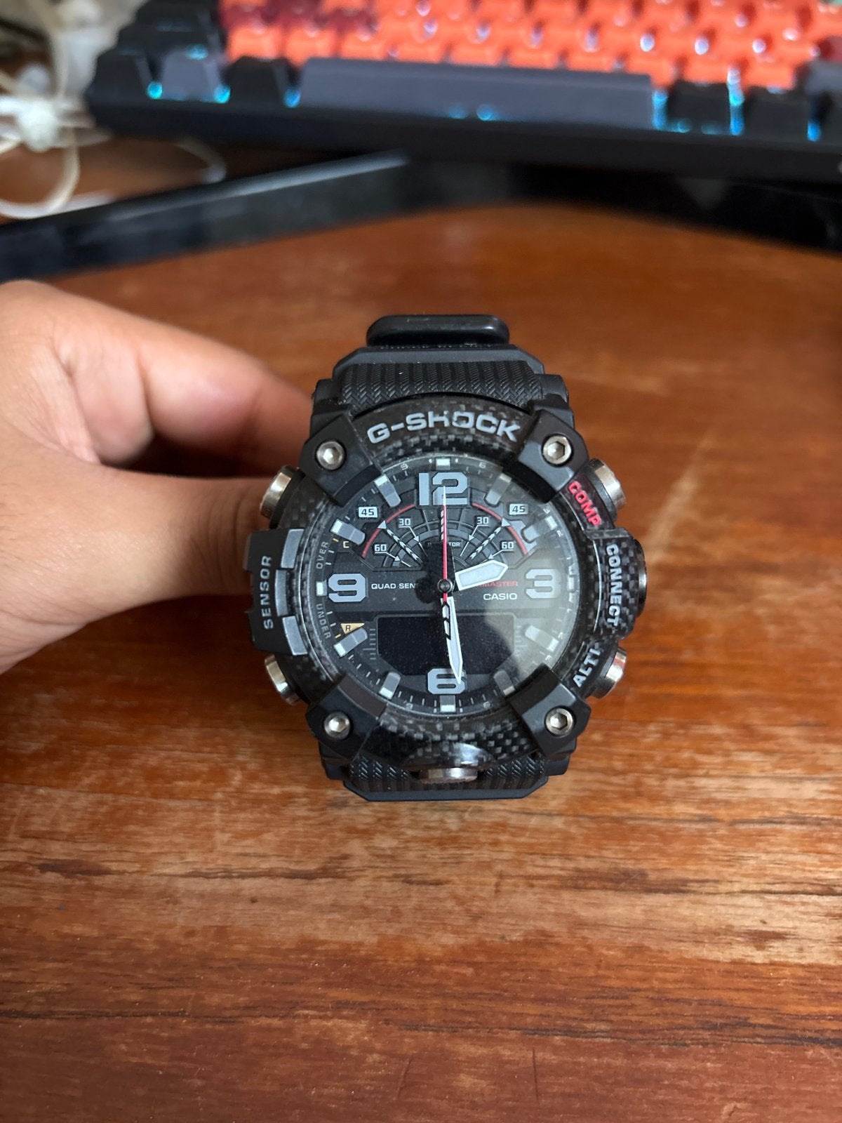 Casio G-Shock GGB100-1A3 Mudmaster Horloge Zwart, Gebruikt, Zwart, Ophalen of Verzenden, Waterdicht