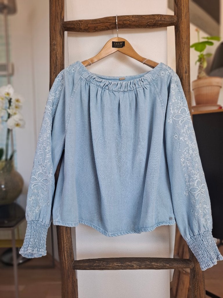 Gustav blouse maat 38/40 twv € 190 nieuw, Maat 38/40 (M), Pauw, Nieuw, Verzenden