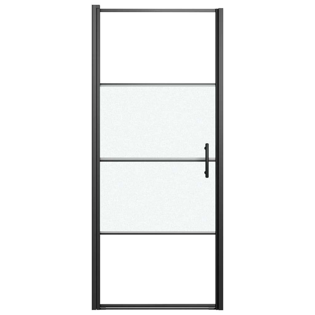 Douchedeur douchescherm gehard glas zwart GRATIS BEZORGD!, Verzenden, Zwart, Overige typen, Nieuw