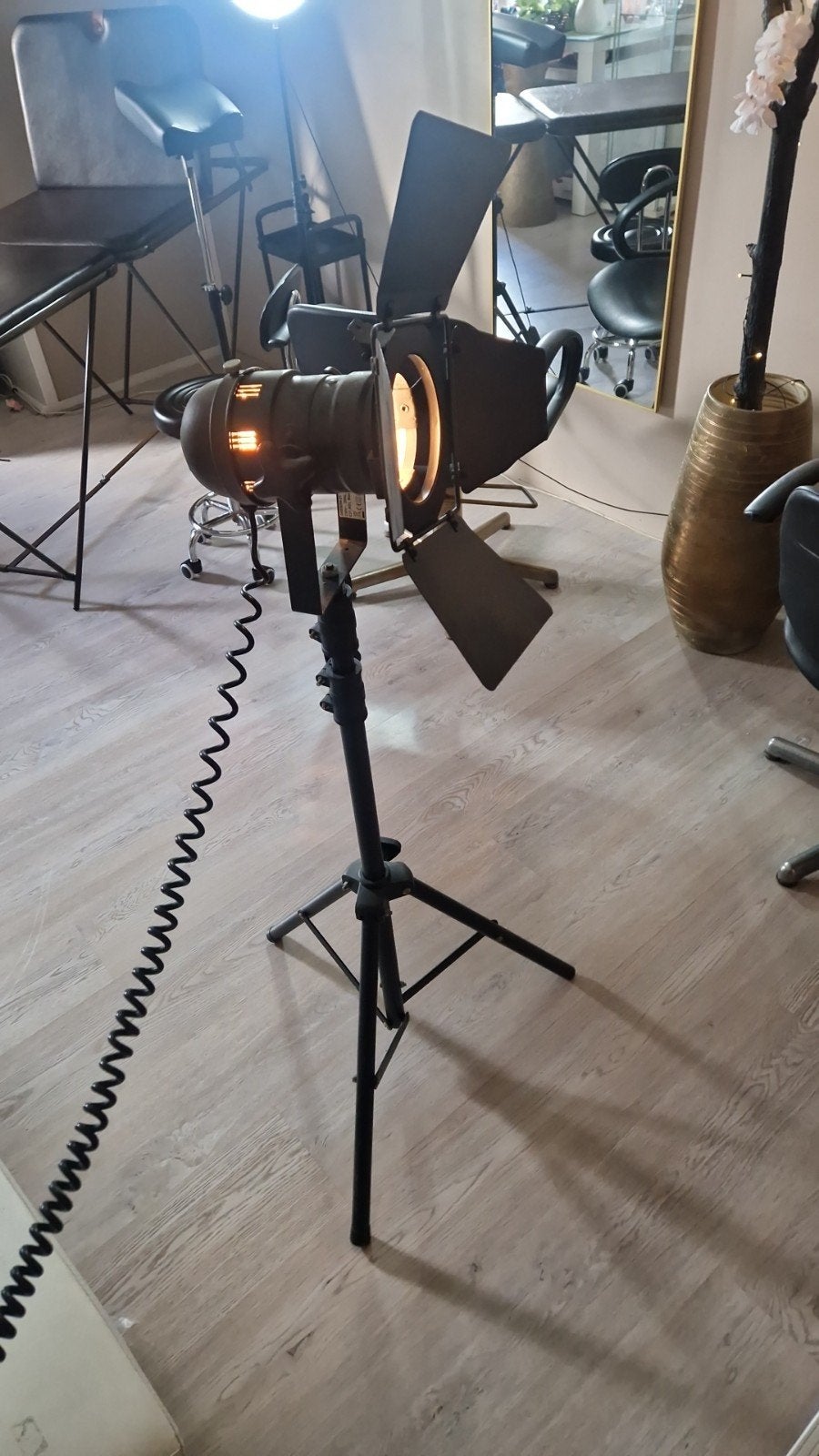 Industriële Vloerlamp / Studiolamp Statief - Besselink Lig, Ophalen