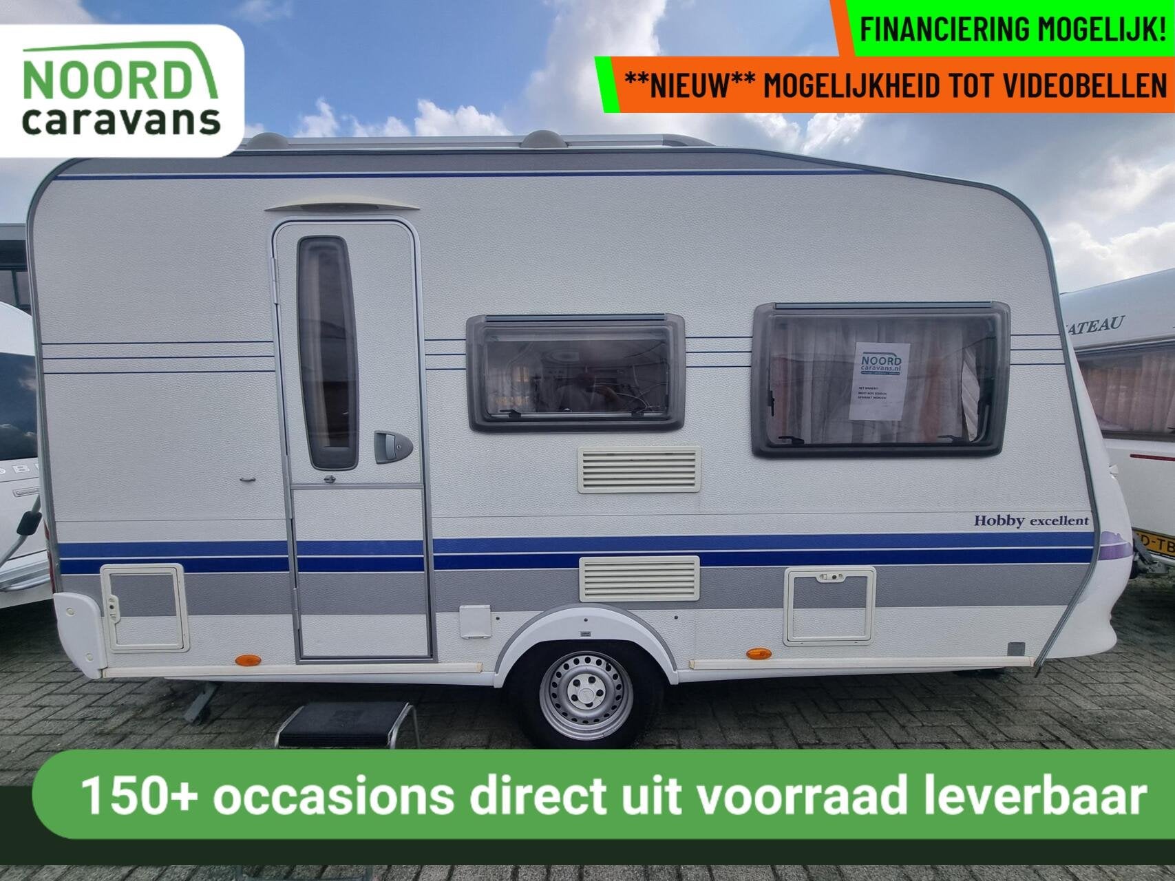 Hobby Excellent 400 sf VOORTENT + LUIFEL + DWARSBED, Caravans en Kamperen, Hobby, Bedrijf, 750 - 1000 kg, 5 tot 6 meter