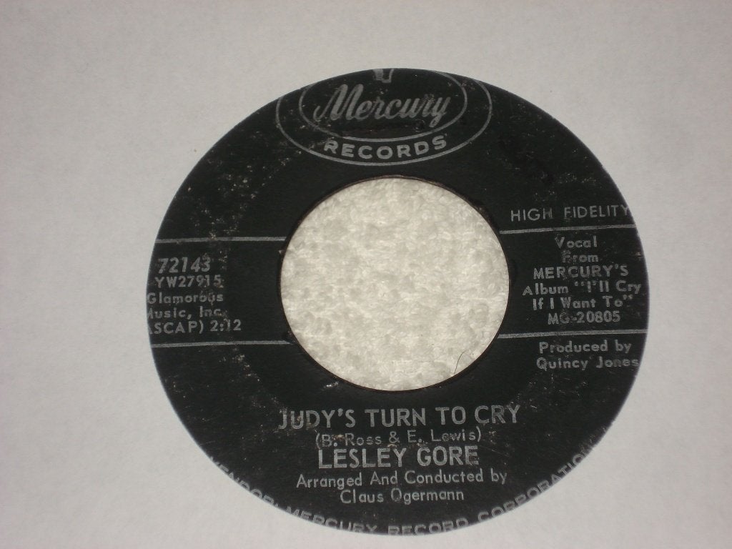 Lesley Gore   Judy,s turn To Cry  Usa    Orgineel, Originele persing, Ophalen of Verzenden, Gebruikt, Pop