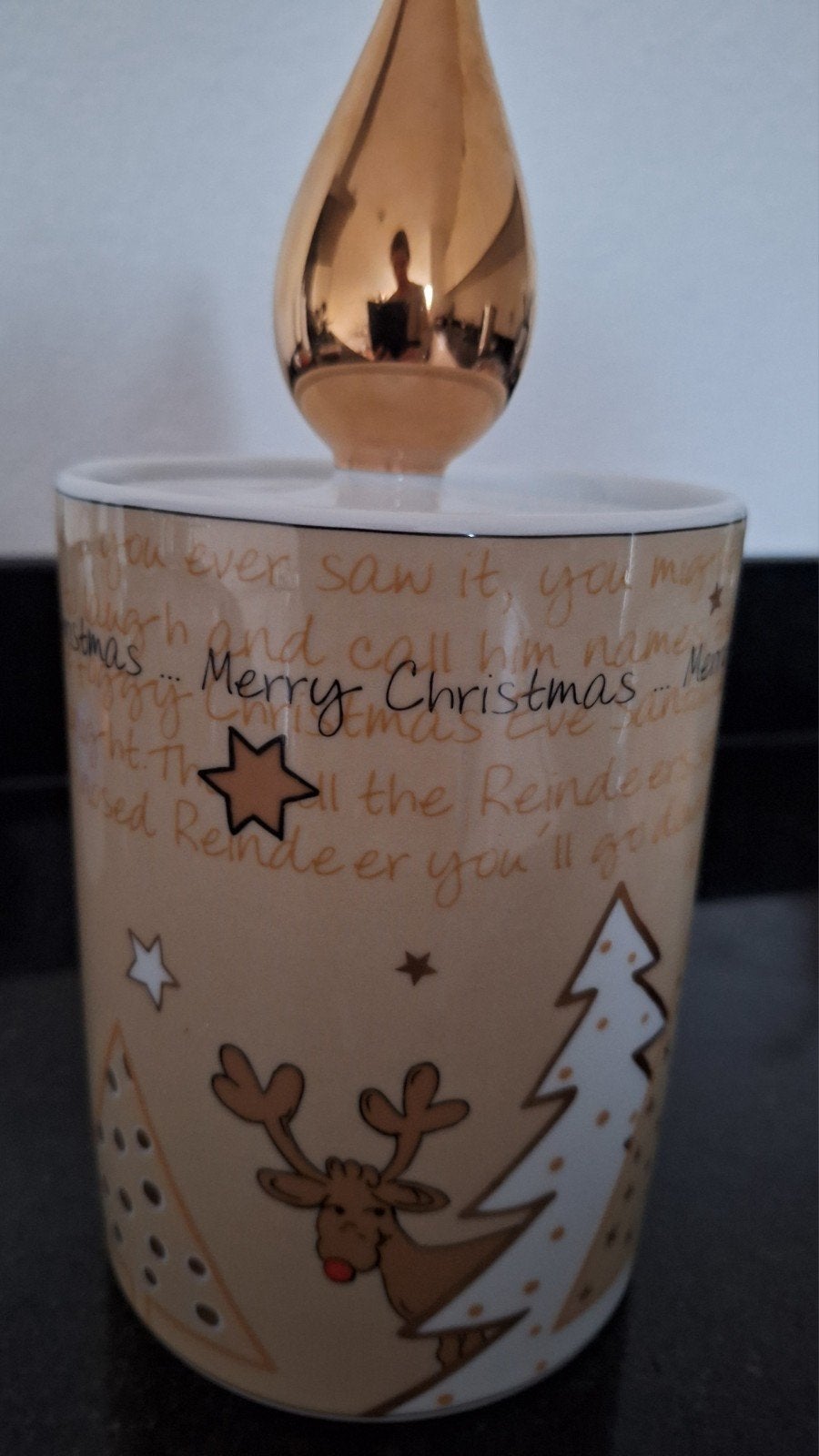 voorraadpot Arzberg Tric Santa's Reindeer, Ophalen of Verzenden