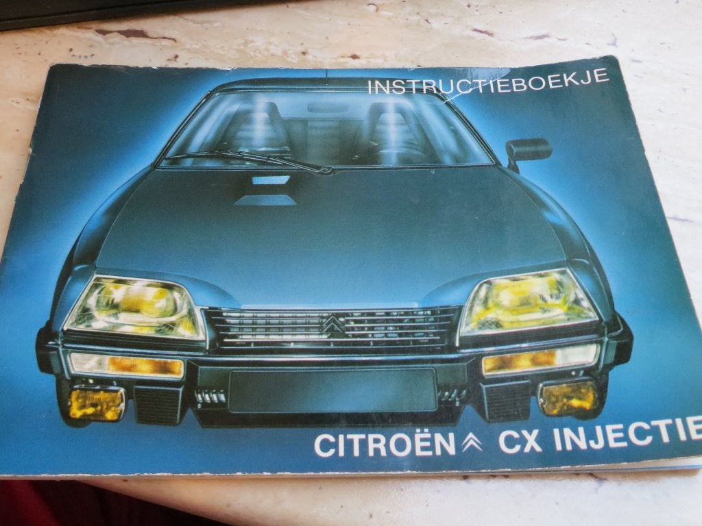 Instructieboek Citroen CX Injectie, CX GTi, Prestige 1984, Ophalen of Verzenden