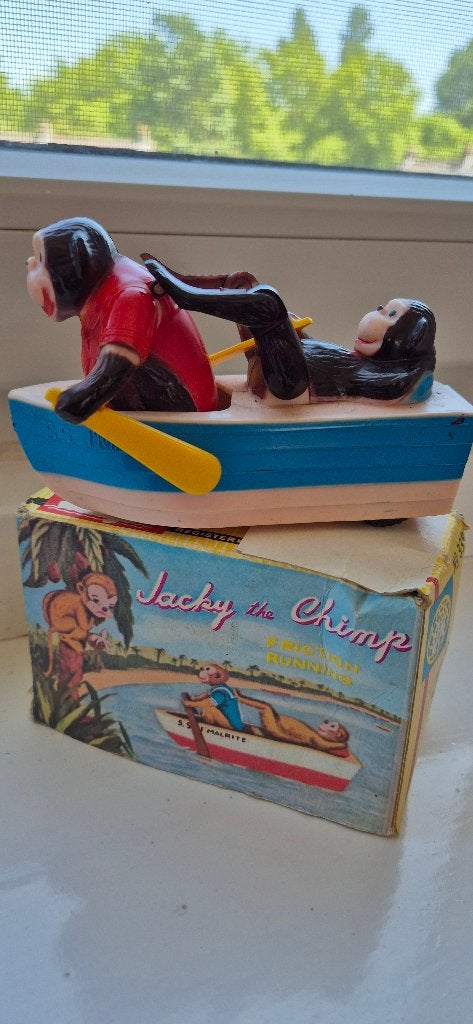 Speelgoed Jacky the chimp, Kinderen en Baby's, Speelgoed | Poppen, Zo goed als nieuw, Overige typen, Ophalen
