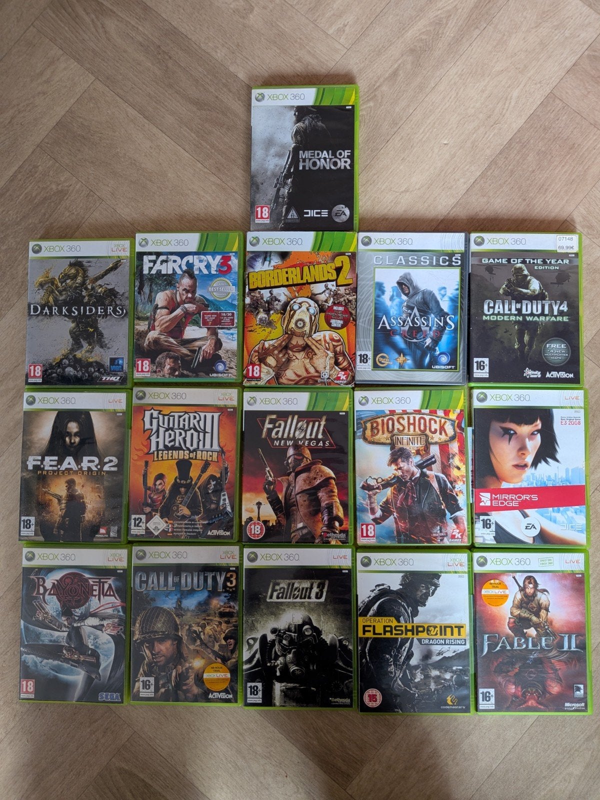 Mooie set van 16 Xbox 360 Games – o.a. Fallout, Call of Duty, Spelcomputers en Games, Ophalen of Verzenden