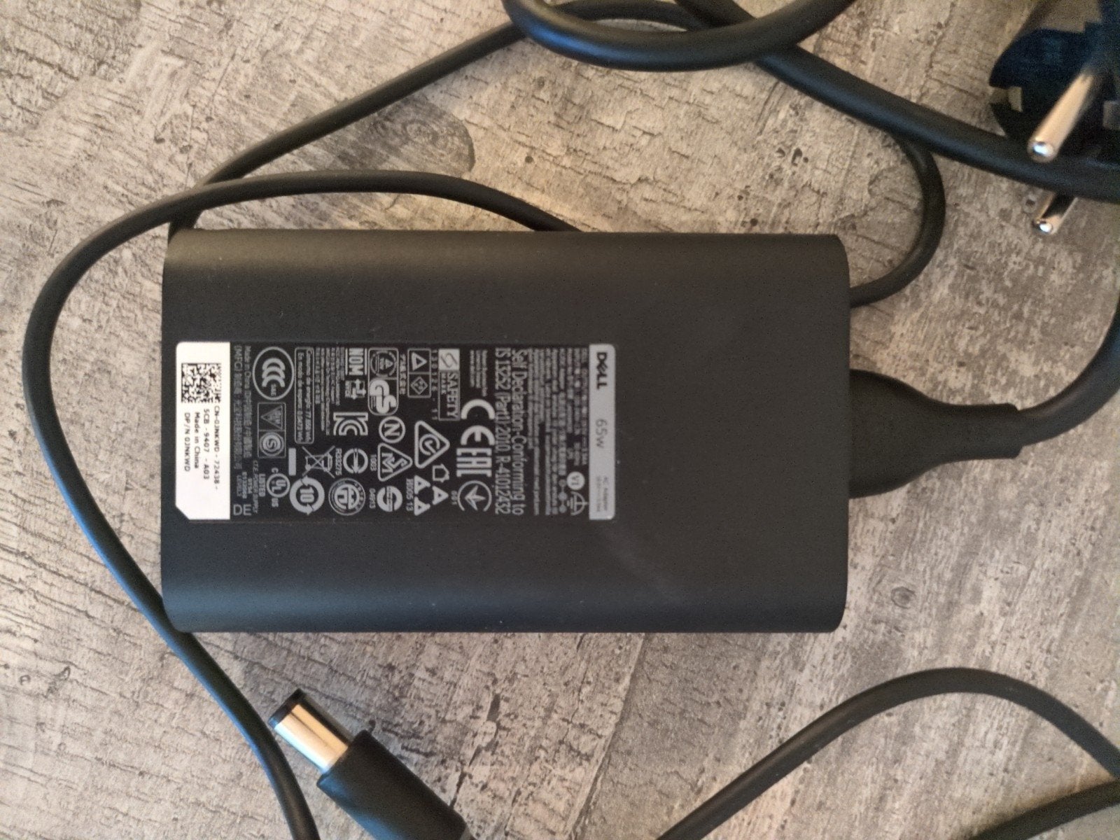 Dell 65W Laptop Oplader - Zo goed als nieuw, Computers en Software, Ophalen of Verzenden, Zo goed als nieuw, Dell