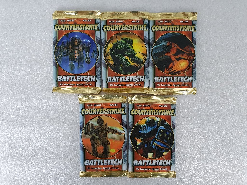 Battletech: 5 Counterstrike Booster Packs WOC 6306 (1), Ophalen of Verzenden, Nieuw, Overige soorten