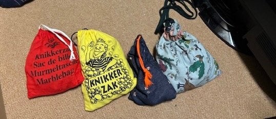 Knikkerzak met knikkers, Ophalen of Verzenden, Gebruikt