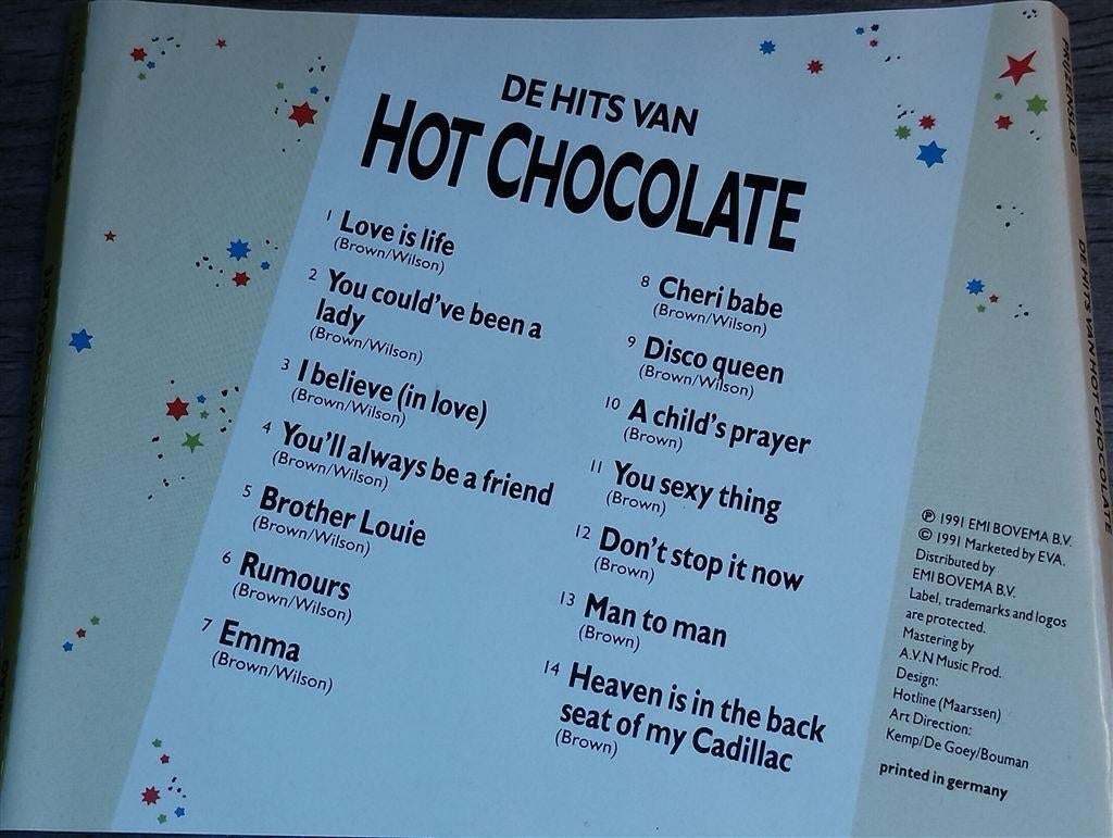 Hot Chocolate - De Hits Van [Prijzenslag], Ophalen of Verzenden, Zo goed als nieuw
