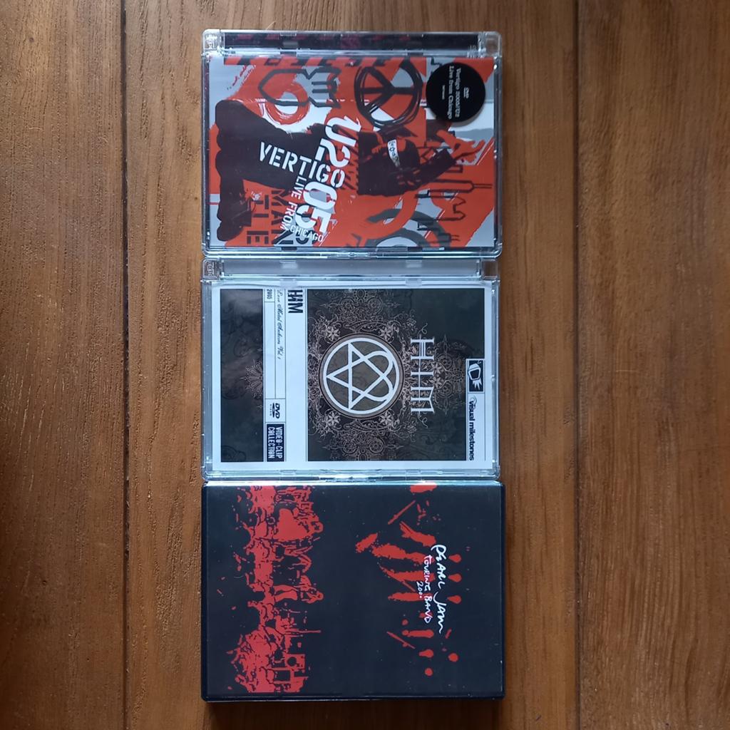Concert tour Dvd's U2/Pearl Jam & HIM, Alle leeftijden, Ophalen of Verzenden, Zo goed als nieuw