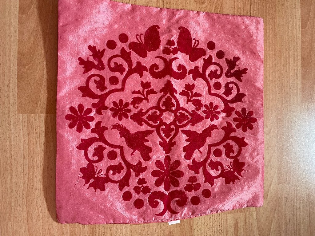 Kussenhoes 40 x 40 Hema roze, Ophalen of Verzenden, Zo goed als nieuw, Roze, Vierkant