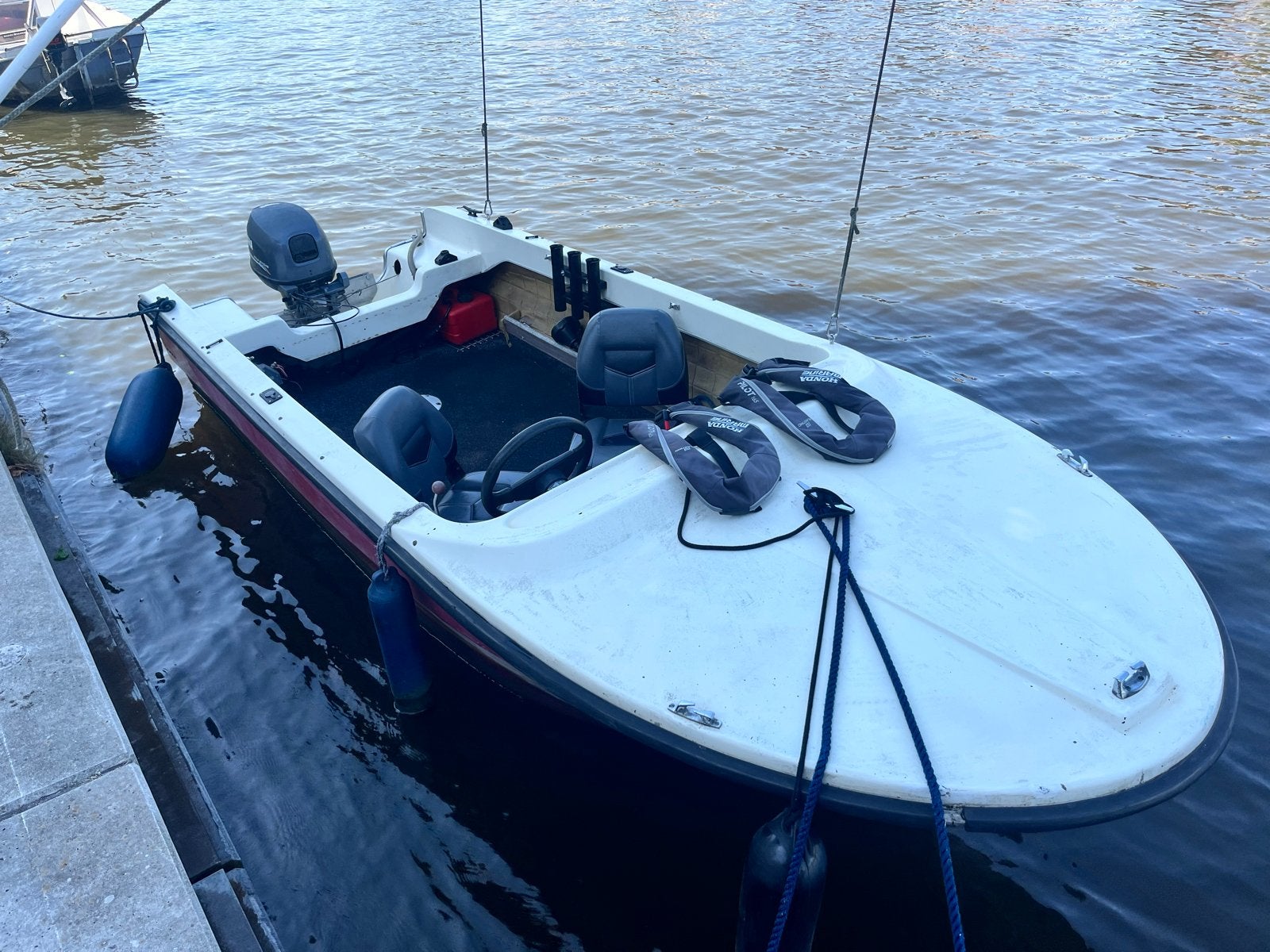 Visboot met Yamaha 9.9pk buitenboordmotor, Ophalen, Overige merken, Gebruikt, Tot 10 pk