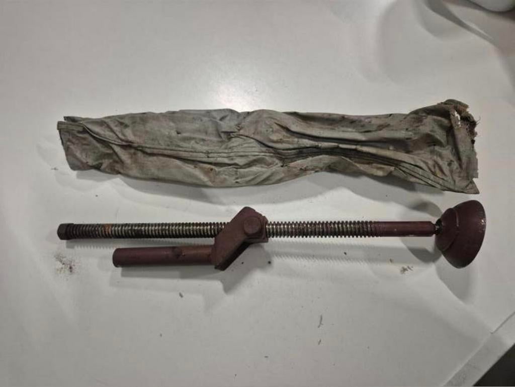 Originele Trabant krik met hoes, Ophalen of Verzenden, Gebruikt, Mechanisch, Schaarkrik