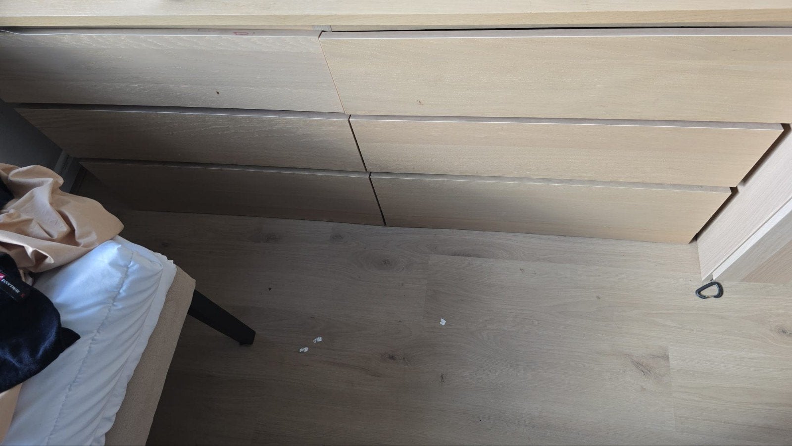 6-Drawer Light Oak Dresser (IKEA MALM Style) – Sleek & Clean, Ophalen, Minder dan 25 mm, Plank, Minder dan 200 cm