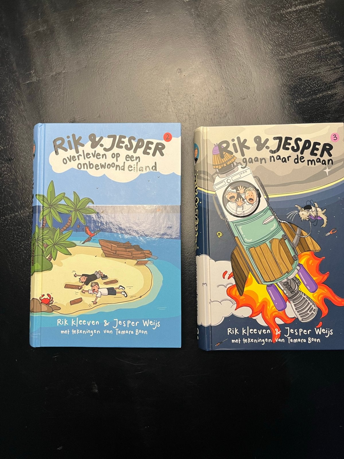 Rik & Jesper: Overleven op een onbewoond eiland & Naar de ma, Boeken, Kinderboeken | Jeugd | 10 tot 12 jaar, Ophalen of Verzenden