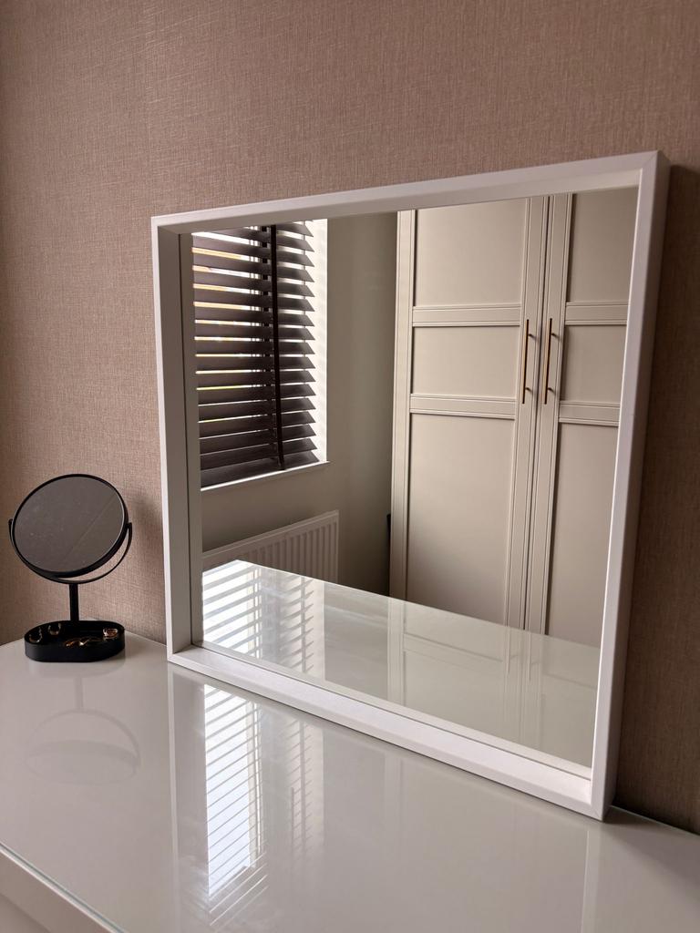 Ikea Nissedal spiegel 65x65, Huis en Inrichting, Woonaccessoires | Spiegels, Ophalen, Gebruikt, Vierkant, Minder dan 100 cm