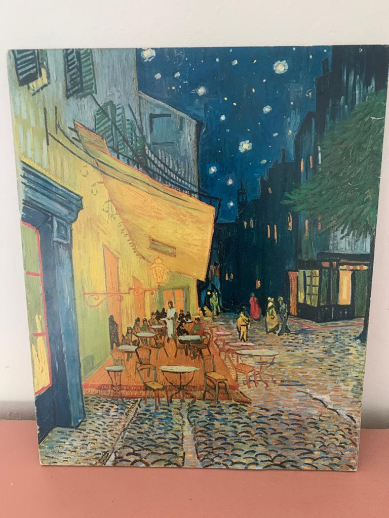 Van Gogh's Caféterras bij nacht - Prachtige reproductie, Ophalen of Verzenden